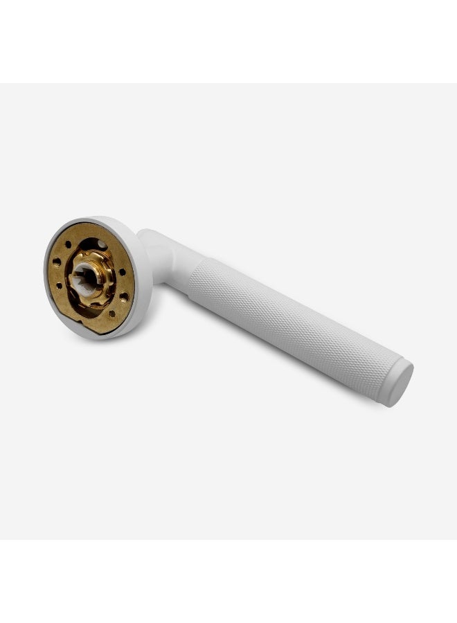 CINCINNO Fidelis/A Premium Anti-Rust Brass Door Handle Pair – Durable & Stylish for Home & Office, UV Protection, 2-Year Color & 5-Year Mechanical Warranty, Salt Spray Tested (Matt white)  - Image 3