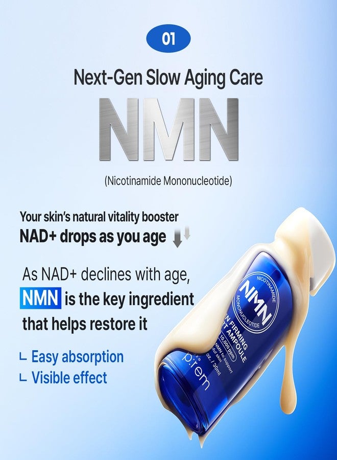 MAKEP:REM MAKE P:REM NMN NAD+ Firming Expert Ampoule Serum, Intensive Firming & Smoothing Facial Serum with Peptides & Resveratrol for Visible Elasticity and Radiance, Korean Skin Care, 1.01 fl oz (30ml) - Image 3