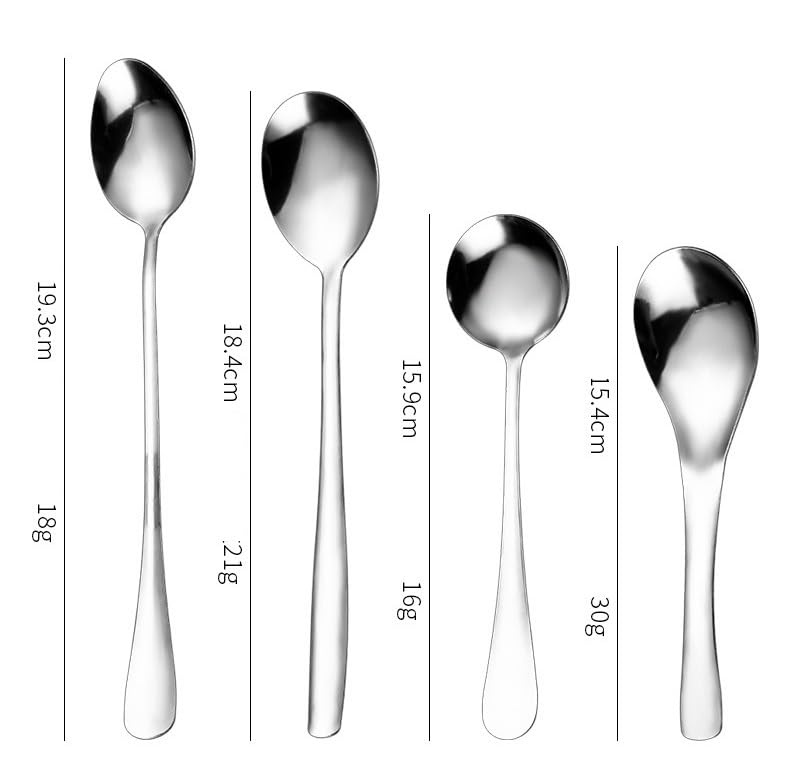 48 Piece Stainless Steel Flatware Set For 12 Silver Tableware Cutlery With Spoons - Image 3
