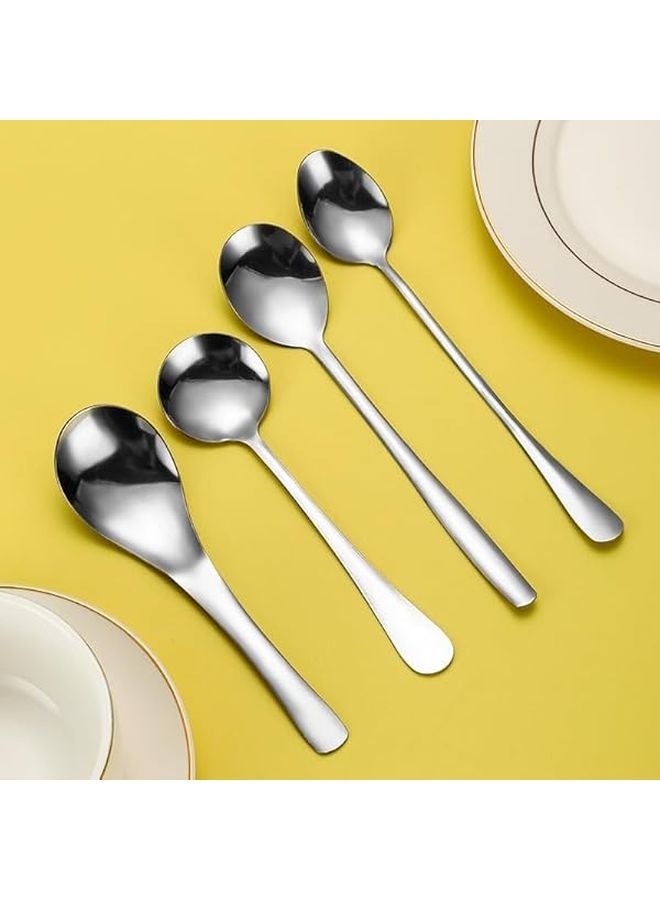 48 Piece Stainless Steel Flatware Set For 12 Silver Tableware Cutlery With Spoons - Image 1