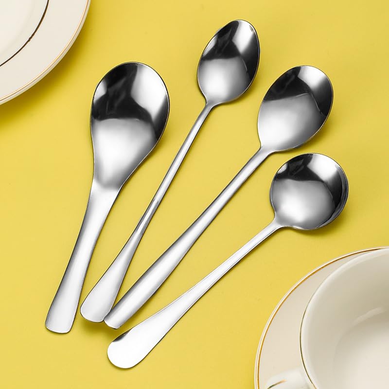 48 Piece Stainless Steel Flatware Set For 12 Silver Tableware Cutlery With Spoons - Image 4