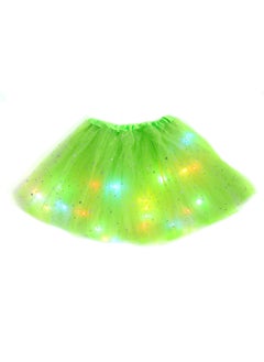 Generic Kids LED Light-Up Sequin Tutu Skirt Fruit Green 