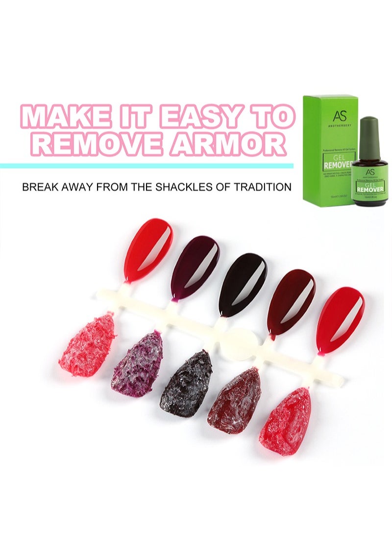 AS - Professional Gel Nail Polish Remover Quick and Easy Remove Gel Polish In 2-3 Minutes No Soaking or Wrapping No Harm to Skin No Irritating Odor - Image 1