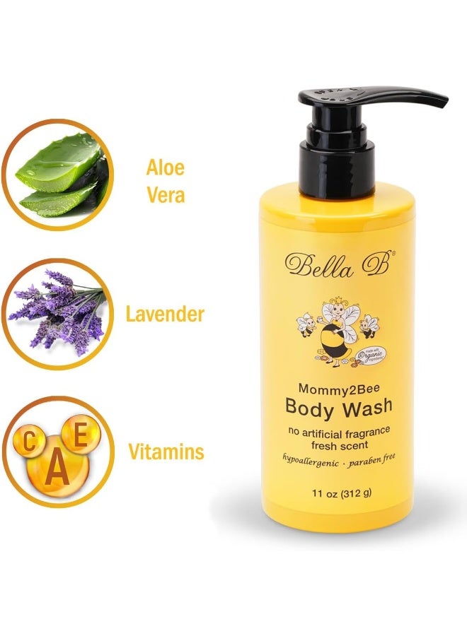 Bella B Mommy2Bee Body Wash 11oz - Pregnancy Safe Body Wash â€“ Rich, Luxurious Lather Body Wash Made with Organic Ingredients â€“ Leaves Skin Fresh, Clean and Moisturized - Image 3
