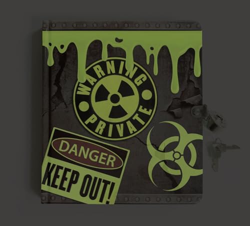 Playhouse Radioactive Glow in The Dark Lock Key Lined Page Diary for Kids - Image 5