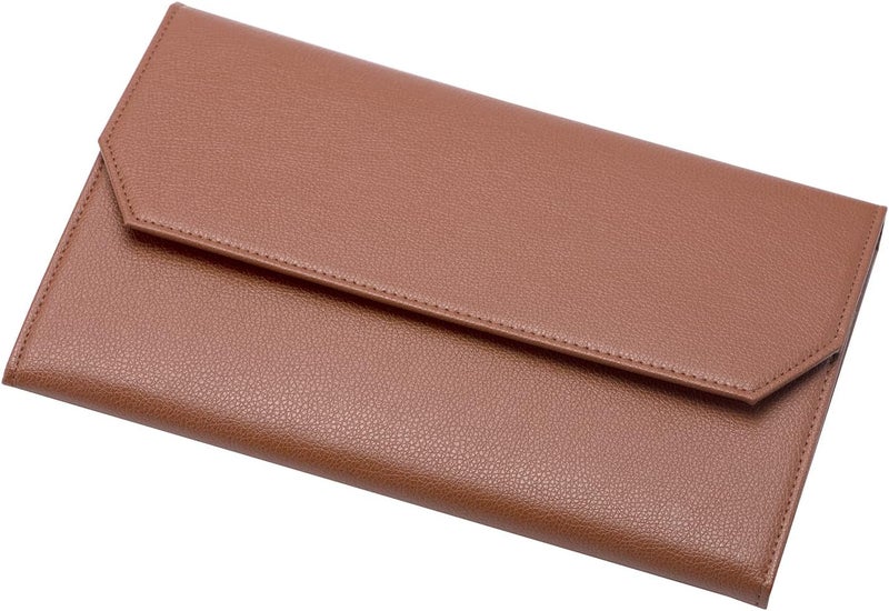 erofa 12 Slots Black Brown Grey Colours Pen Case EDK, coffee, 28 x 18 x 2 cm - Image 1