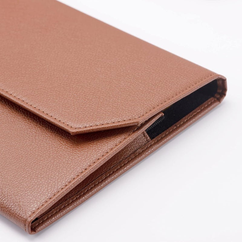 erofa 12 Slots Black Brown Grey Colours Pen Case EDK, coffee, 28 x 18 x 2 cm - Image 5