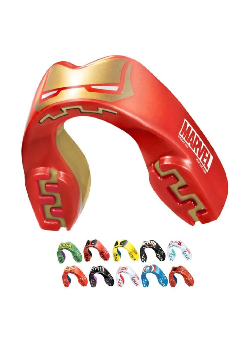 MARVEL Iron Man mouthguard Adults, Full contact for all sports including rugby, martial arts, boxing, ice hockey and all contact sports - Image 1