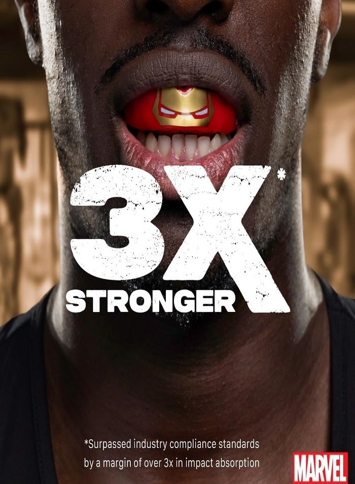 MARVEL Iron Man mouthguard Adults, Full contact for all sports including rugby, martial arts, boxing, ice hockey and all contact sports - Image 2