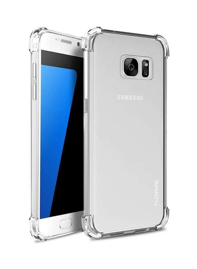 غطاء مقاوم للصدمات لهاتف سامسونج S7 إيدج شفاف