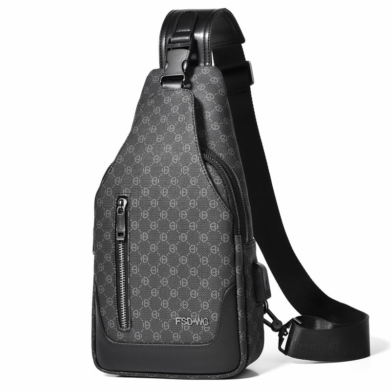 FSD.WG FSD. WG sling Backpack for Men Chest Bag Crossbody Shoulder Bags Travel Hiking Bag Purse for Men with Water Resistant - Image 1