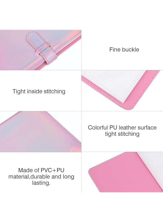 erorex Photo Bookshelf Album Pu Pvc 3 Inch 96 Pockets Photo Book Album With 16 Pages Photograph Storage Holds Card Case Commemoration Day Albums Holiday Instant Mini11 8 9 7S 25 70 90  - Image 4