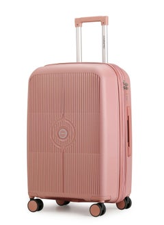 كابينبرو Unisex Expandable PP Fashion Trolley Luggage Set Lightweight Hard Shell Spinner luggage with 360° Degree 4 Twin Wheel and Double Zippers CP003-Rose Gold  - Image 2