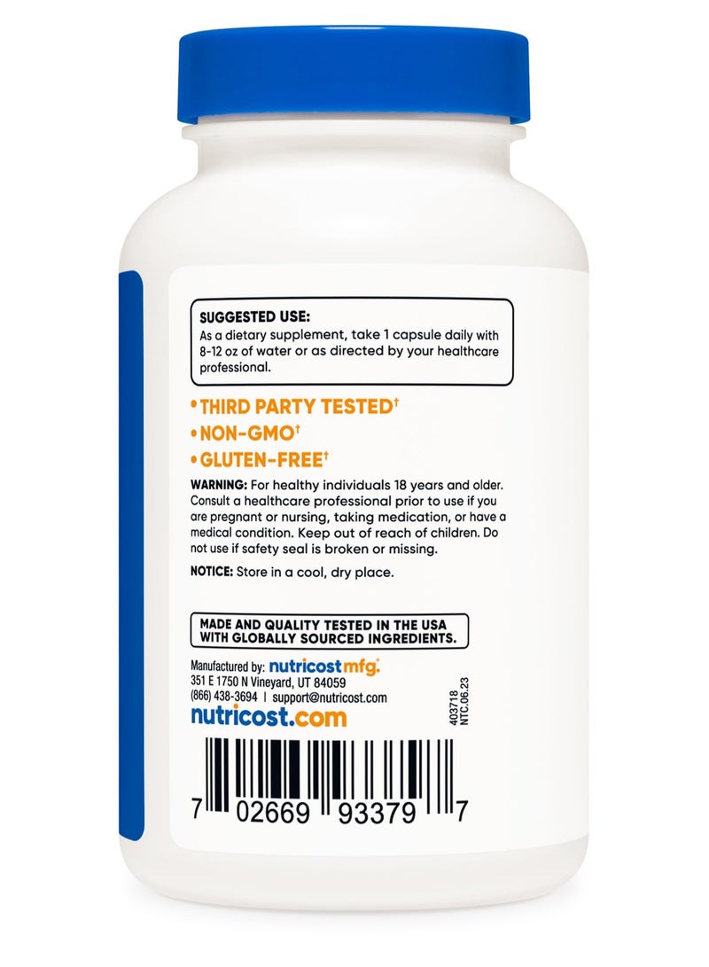 Nutricost Yohimbine , 5mg Yohimbine HCl Per Serving, 240 Capsules,240 Serving Dietary Supplement  - Image 5