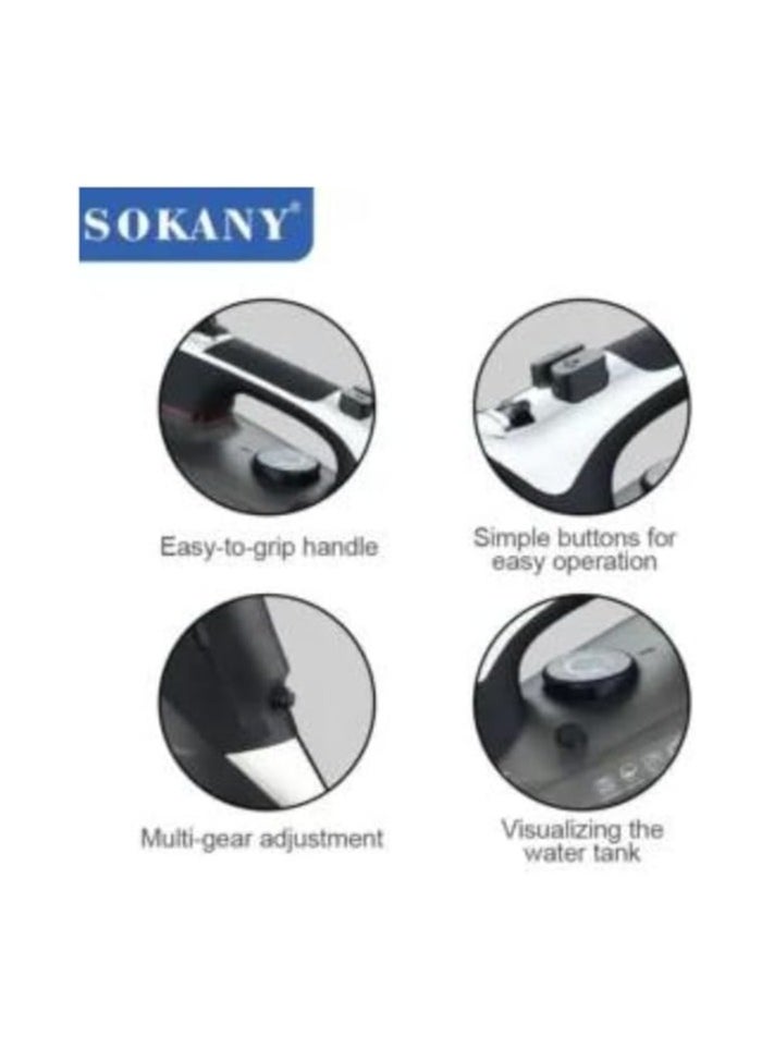 sokany - Sokany 3200W Steam Iron, SK_11029 Non-stick ceramic soleplate Large capacity 320ml water tank Fast ironing and fast heating Adjustable temperature control Easy to hold Comfortable handle and light to hold in hands - Image 1