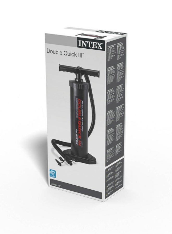 INTEX Quick Hand Air Pump Black 48Cm (19") 3.3L/Cycle - Image 3