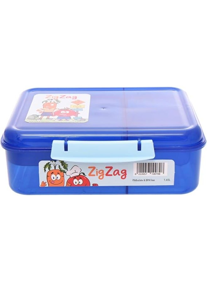 ZigZag Dark Blue Food Container – 1.65 Liters - Image 2