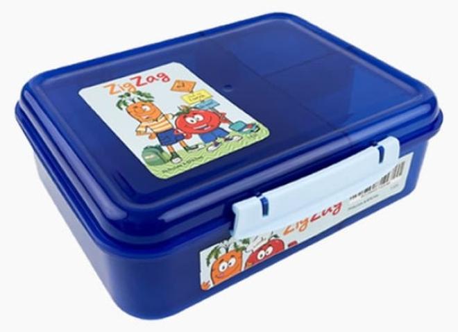 ZigZag Dark Blue Food Container – 1.65 Liters - Image 1