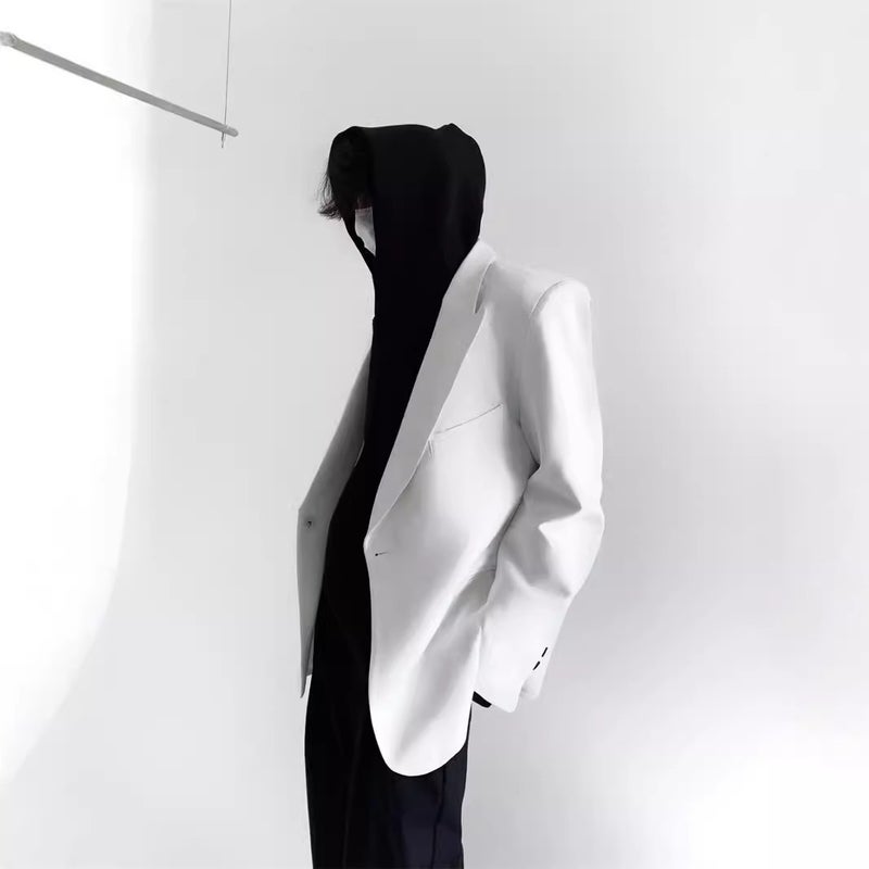 بدلة واحدة فضفاضة عصرية للرجال على الطراز الكوري - Image 1