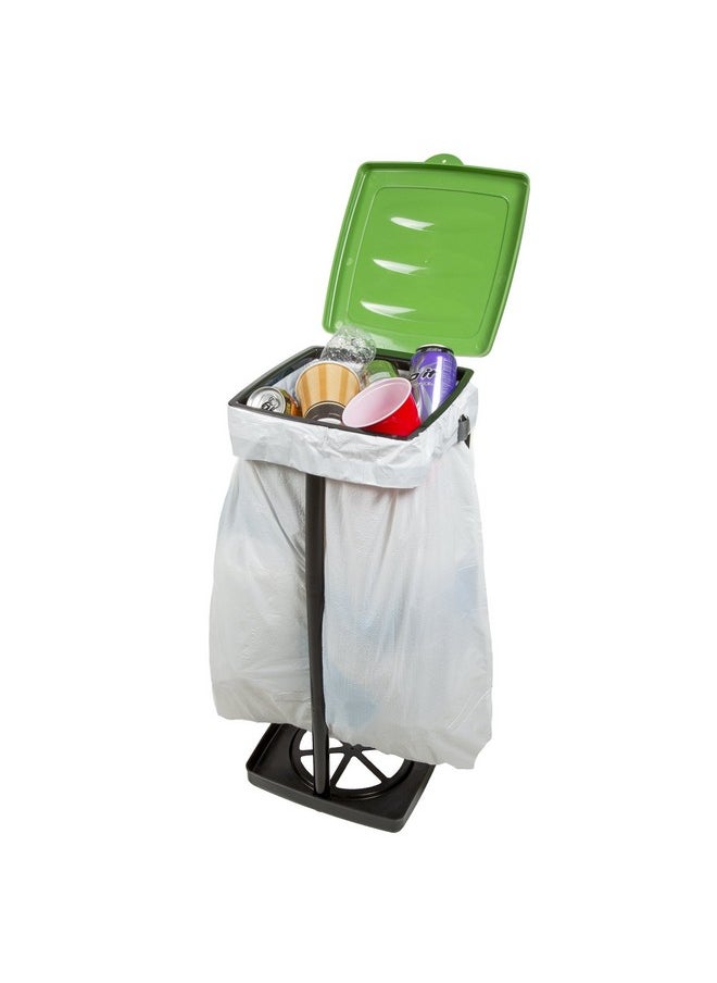 Wakeman Portable Trash Bag Holder - Collapsible Trashcan for Garbage - Indoor/Outdoor Use - Ideal for Camping, Recycling, and More by Wakeman Outdoors (Green)  - Image 4