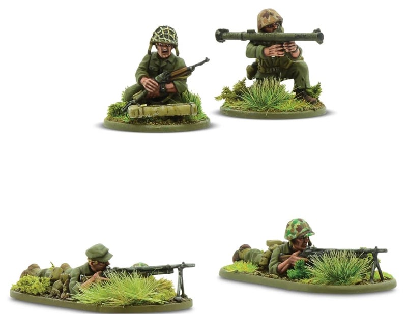 Bolt Action Warlord Bolt Action US Marines Pacific Theater 1:56 Tabletop Miniatures - Plastic Paintable Miniature WWII Soldiers Set, Unpainted Table Top 28mm Military Minifigures for Adults - Gaming Figurines - Image 5