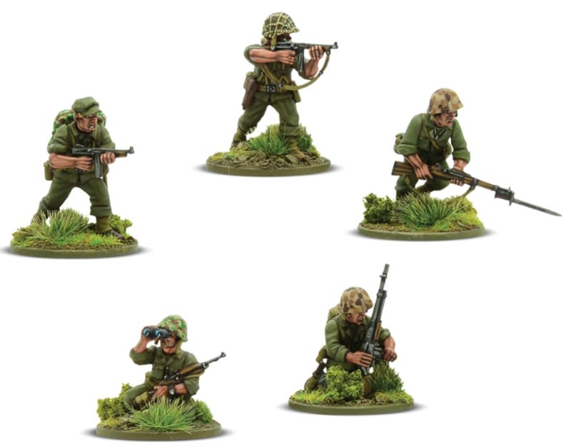 Bolt Action Warlord Bolt Action US Marines Pacific Theater 1:56 Tabletop Miniatures - Plastic Paintable Miniature WWII Soldiers Set, Unpainted Table Top 28mm Military Minifigures for Adults - Gaming Figurines - Image 3