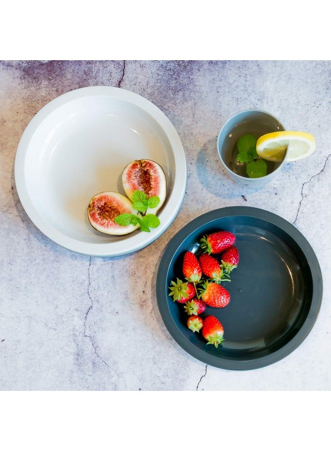 Youngever 54 Pcs Plastic Toddler Dining And Utensil Set Bpa Free Dishwasher Safe Toddler Dinnerware And Toddler Silverware Set Of 9 In 9 Urban Colors - Image 5