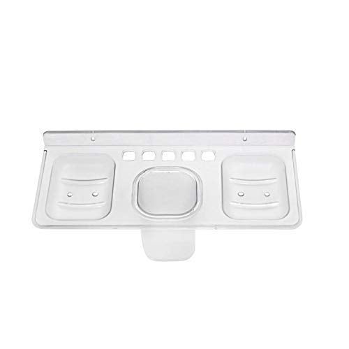 SVM Products Plastic 2 Soap Brush Toothpaste Shampoo Hair Oil Stand 4 In 1 With Tumbler - Image 2
