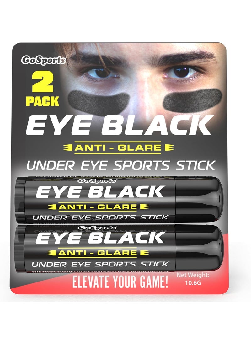 GoSports - GoSports Anti Glare Eye Black Sports Stick for Football, Baseball, Softball & More - 2 Pack Under Eye Sports Paint Sticks - Image 1