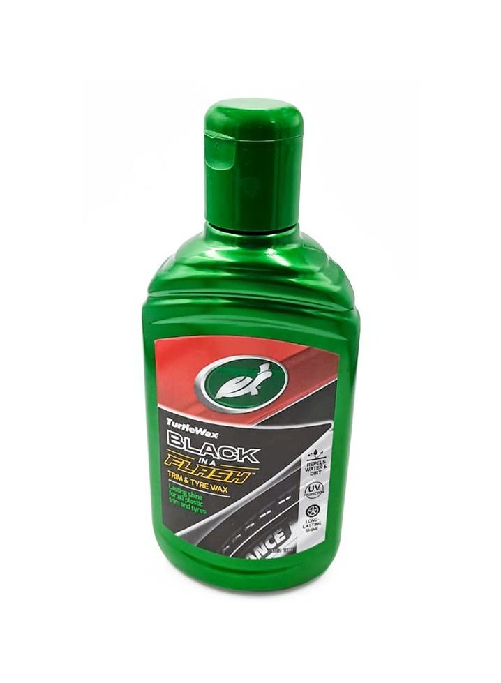 Turtle Wax Black In A Flash Trim & Tire Dressing, The Instant Treatment For All Exterior Trim & Tires - 300 ml - Image 5
