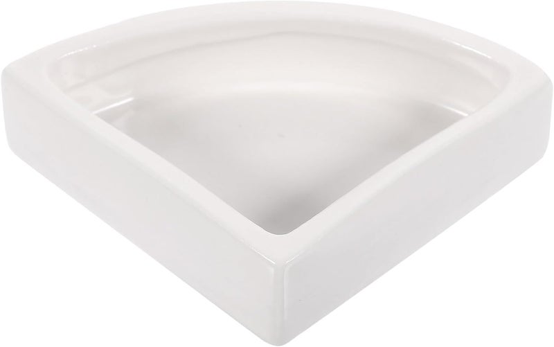 Ceramic Reptile Water Dish Turtle Supplies Large Triangle Terrarium Food Bowl for Tortoise Habitat Accessories - Image 1