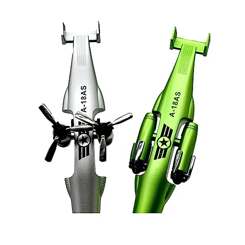 Lopenle 5 PCS Novelty Airplane Shape Pen Helicopter Gel Pen Cool Aviator Inspiring Pen Plane Pens With 12 pcs Refills for School Office Party Birth Day Stationery. - Image 2