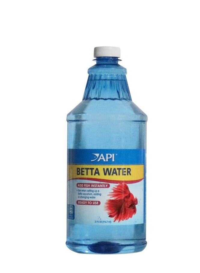 API BETTA WATER. ADD FISH INSTANTLY, USE WHEN SETTING UP A BETTA AQUARIUM, ADDING OR CHANGING WATER, READY TO USE 31 FL OZ (916.7 ML)