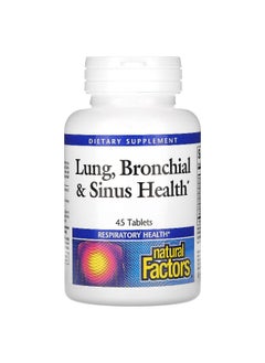 natural Factors Natural Factors, Lung, Bronchial & Sinus Health, 45 Tablets 
