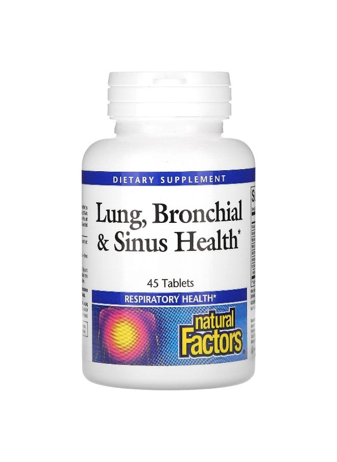 natural Factors Natural Factors, Lung, Bronchial & Sinus Health, 45 Tablets 