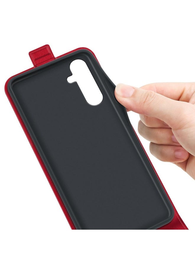 Case Cover For Samsung Galaxy A34 5G R64 Texture Vertical Flip Leather Phone Case(Red)