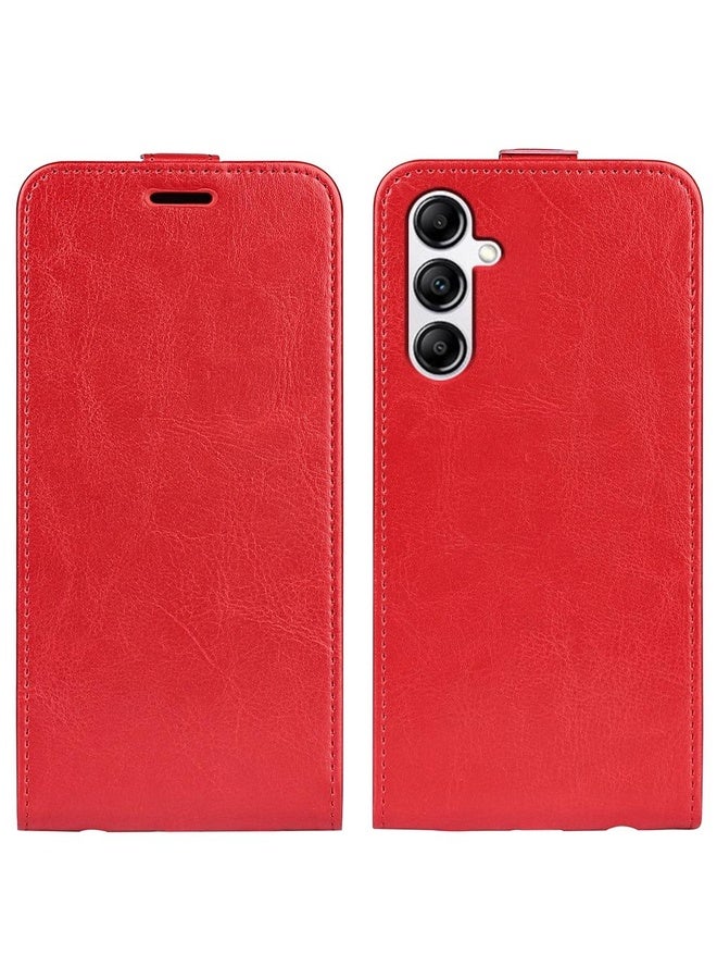 Case Cover For Samsung Galaxy A34 5G R64 Texture Vertical Flip Leather Phone Case(Red)
