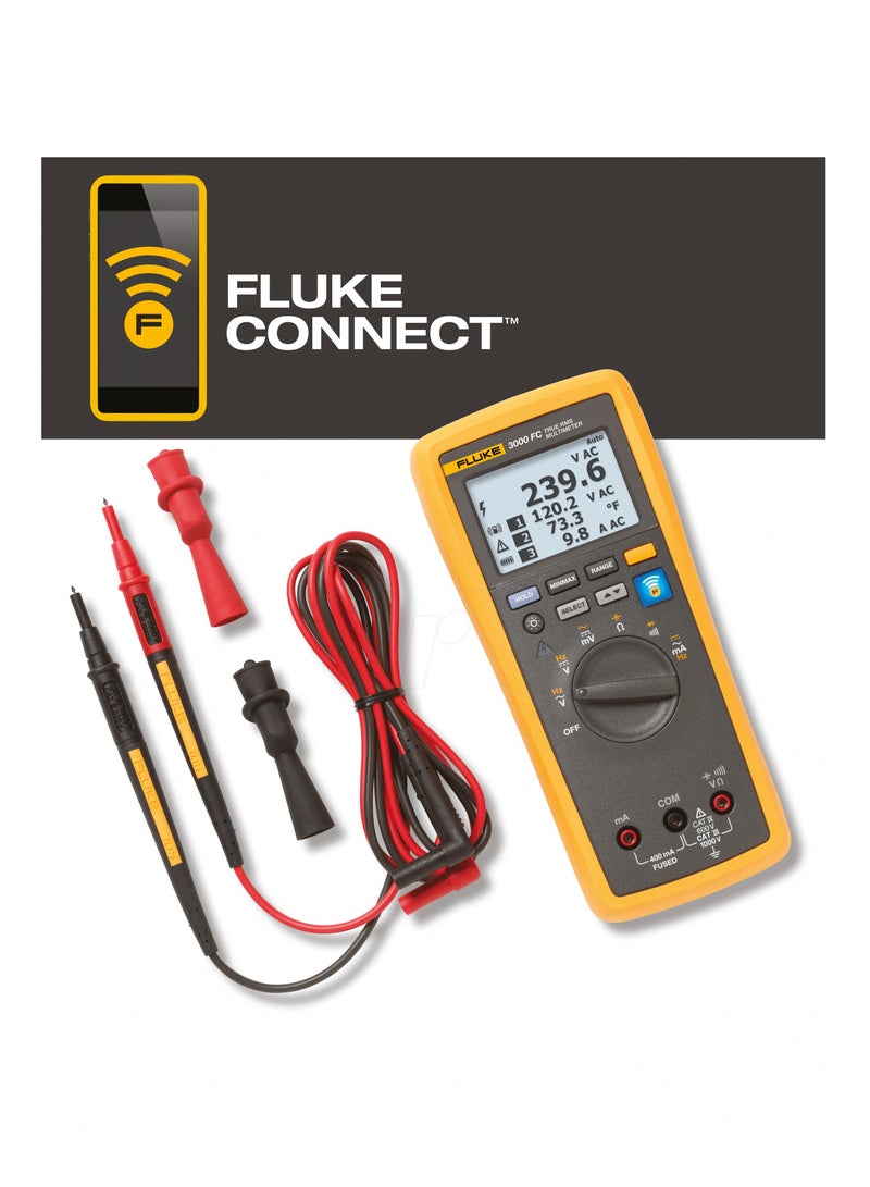 Fluke 3000 FC Digital Multimeter (Fluke Connect® Compatible) - Image 2