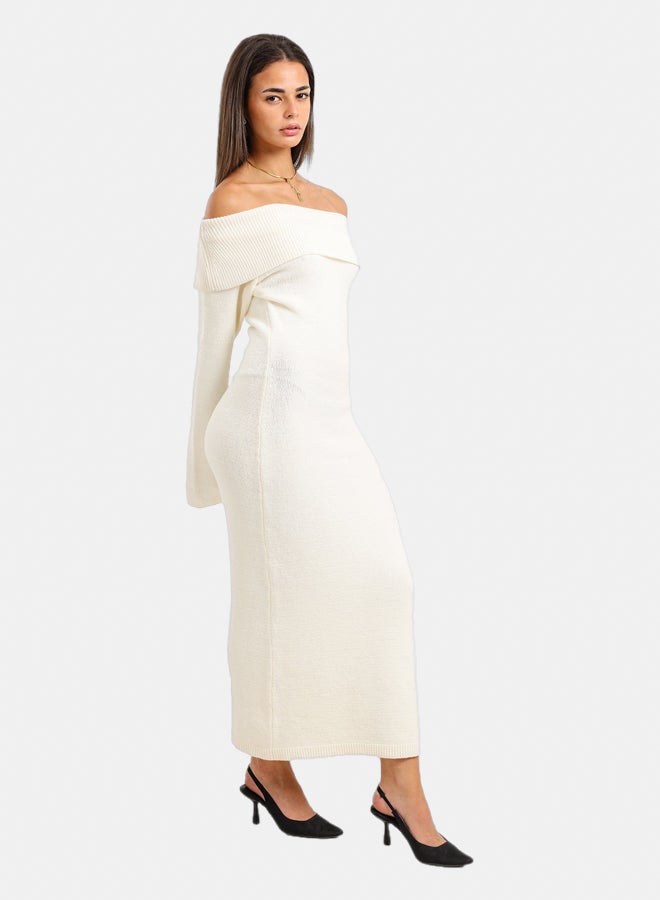 Clue Off Shoulder Maxi Dress - Image 1