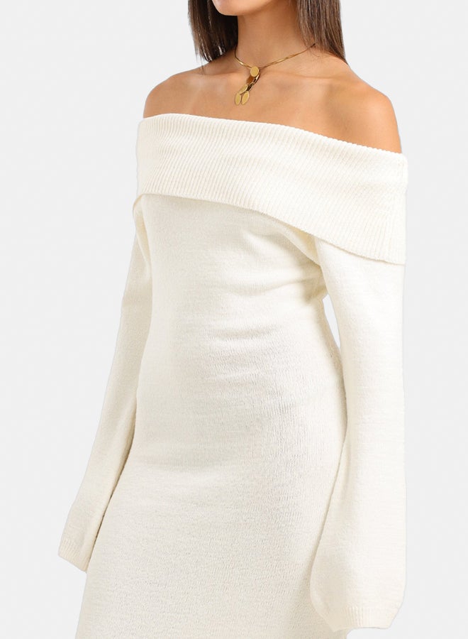 Clue Off Shoulder Maxi Dress - Image 4