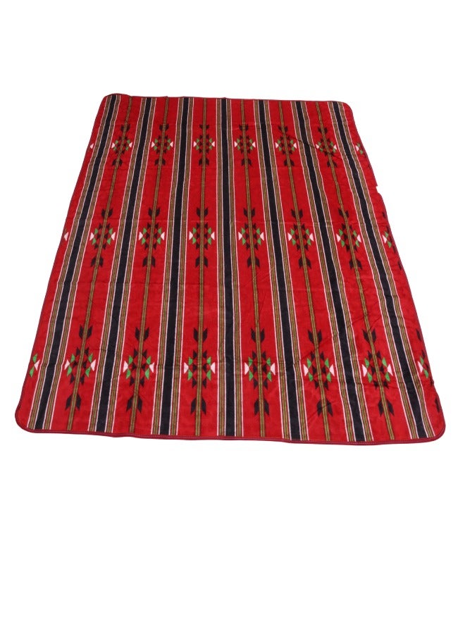 SMART HOME Waterproof plastic backing floor mat for trips, camping, hiking, and the desert, heritage rug, size 200X150 cm - Image 1