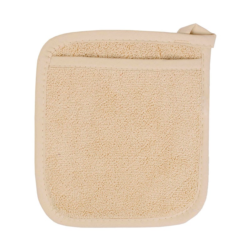 Ritz Terry Pocket Mitt & Hot Pad: Unparalleled Heat Resistant  Durable 100% Cotton - Ergonomically Designed for Optimal Grip - Easy-Care Machine Washable  Perfect for Your Kitchen - Latte  2-Pk - Image 2