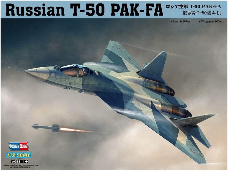 Hobby Boss T-50 PAK-FA Airplane Model Building Kit - Image 1