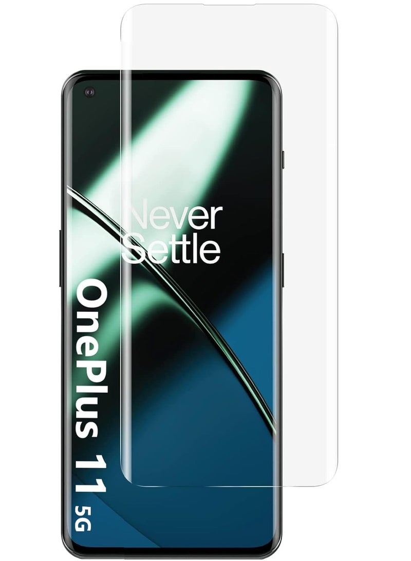 MIGOFAST Screen Protector for OnePlus 11 UV Tempered Glass, Film HD Screen Saver, 9H Hardness, Bubble-free Screen Replacement Protector Film - Image 1