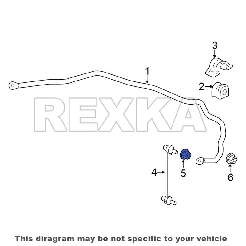 Rexka Exhaust Spin Lock Nuts W/Serrations M10-1.25 Compatible with Toyota Honda 90212-SA5-003 Accord Civic (Pack of 30) - Image 5