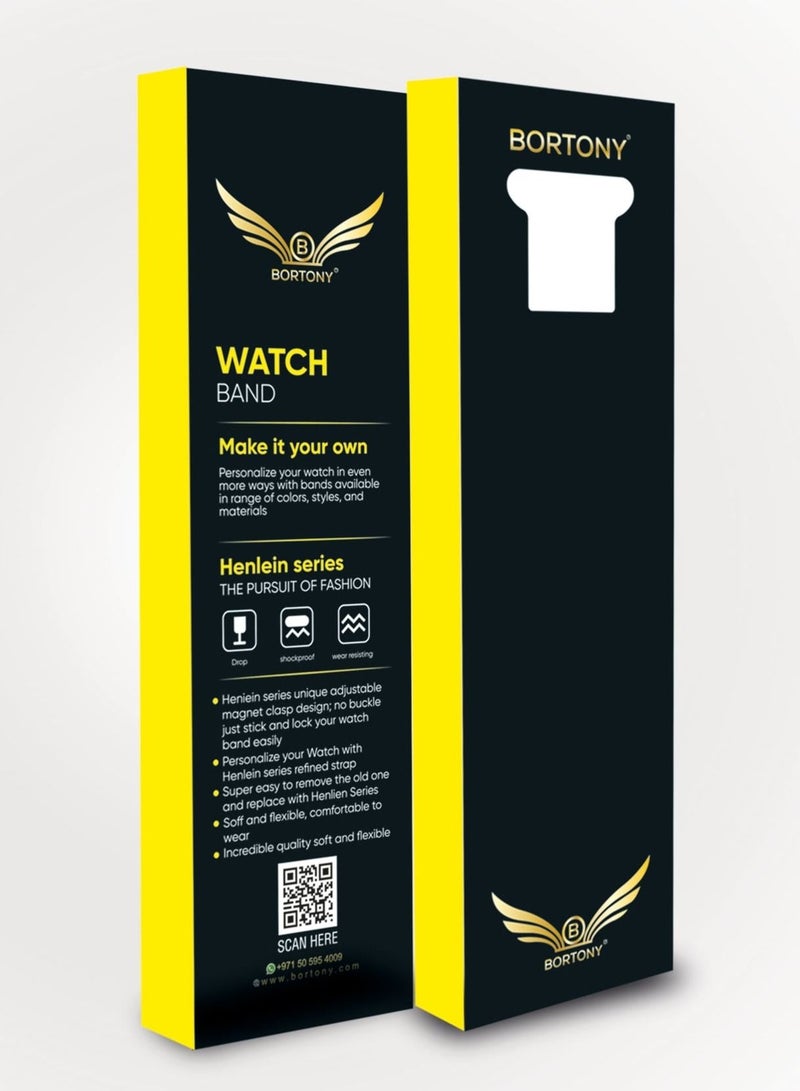 BORTONY Silicone Replacement Watch Band For Apple Series 6/5/4/3 Size 42/44mm - Image 3