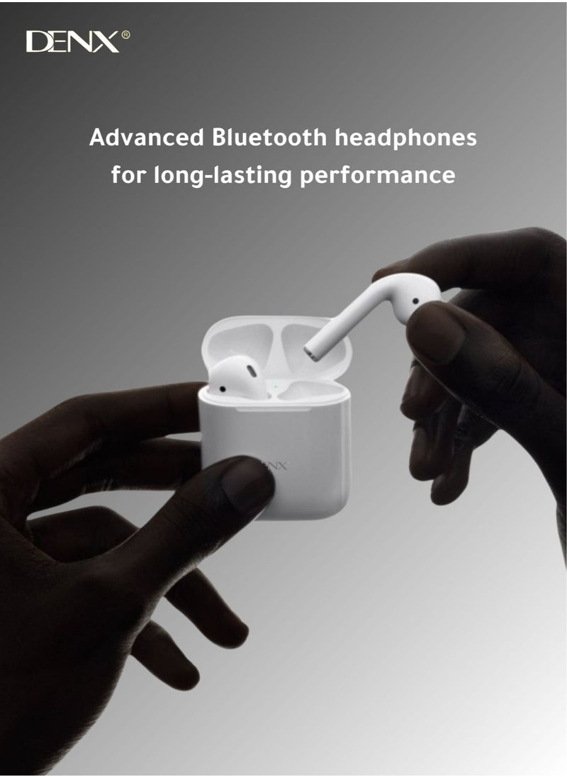Denx - DENX Wireless Earbuds – Bluetooth 5.2 Earbuds w/ 20H Playtime, Noise Cancelling, Touch Control, Stereo Sound – 4-5H Single Charge, IPX5 Waterproof – for iPhone, Android & More - Image 1