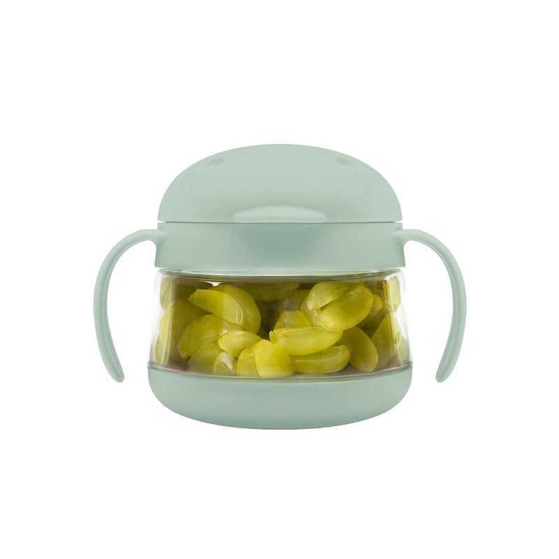 Ubbi Tweat No Spill Snack Container for Kids, BPA-Free, Toddler Travel Cup, Sage - Image 1