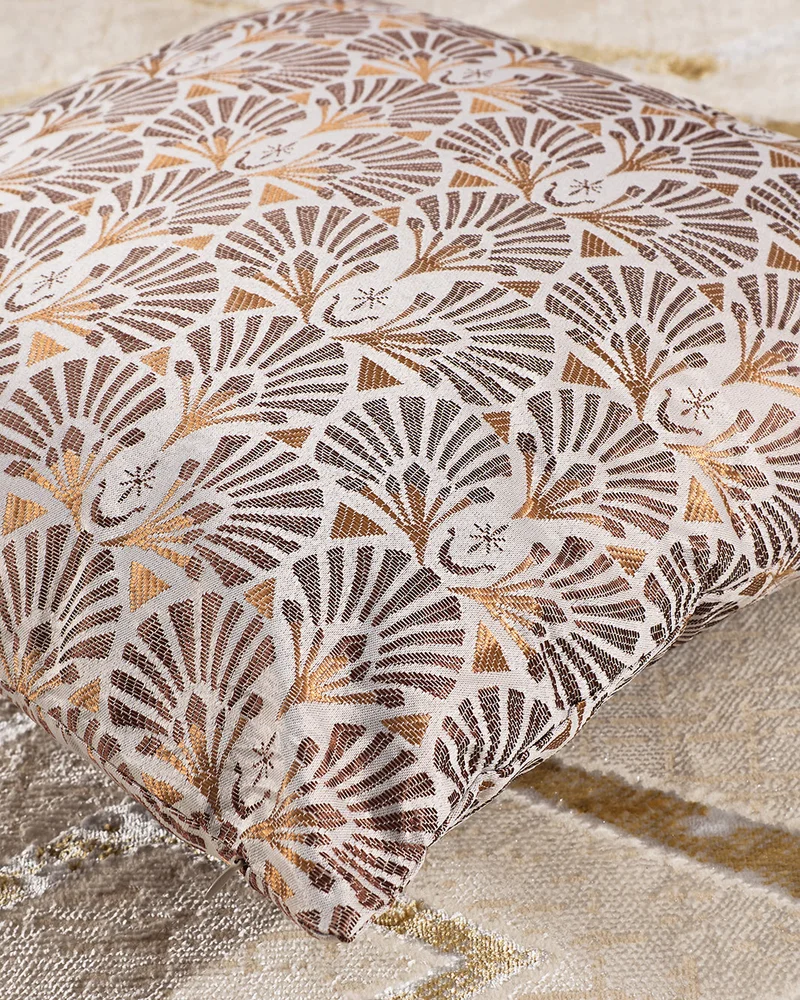 REDTAG Beige Jacquard Cushion