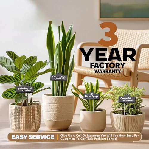 Bravex Stainless Steel 304 Plant Labels Weatherproof, Metal Garden Label Tall Markers 25 Pack for Outdoor Plants Vegetables Herb Seedlings Flowers with a Pen, Label Area 3.74'' x 1.39'' Height 10.75 Inch - Image 5